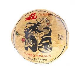 Чай Jinglong Tea Factory Шу Пу Ер Цзин Лун Великий Дракон 2019 г. - млинець, 100 г - мініатюра 4