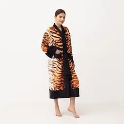 Кімоно жіноче з плюшевого велюру Kimono Soul of the tiger 18390 M - мініатюра 3