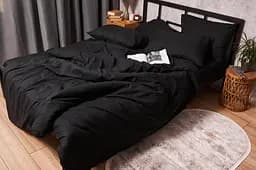 Комплект постільної білизни Moon&Star Бязь Gold Люкс Black Дитячий 110x140 см наволочки 2x50x50 см - мініатюра 6