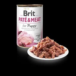 Вологий корм Brit Care Pate & Meat для цуценят, з куркою та індичкою, 400 г - мініатюра 8