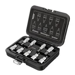 Набір біт насадок TORX 1/2" T20-T60 55 мм Intertool в кейсі у валізі - мініатюра 2