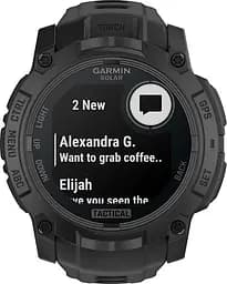 Смарт-годинник Garmin Instinct 3 50mm Solar Tactical Edition Black with Black Band (010-02935-50/90) - мініатюра 5