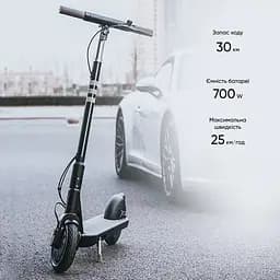 Електросамокат OKAI ES10-NEON Lite Black 9", 300(600)W, 7.8Ah, 30km, 25km\h, 20%, NFC, App,15kg (ES10-B) - мініатюра 9