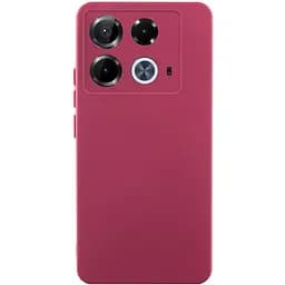 Чохол TPU GETMAN Liquid Silk Full Camera для Infinix Note 40 4G Бордовий / Marsala