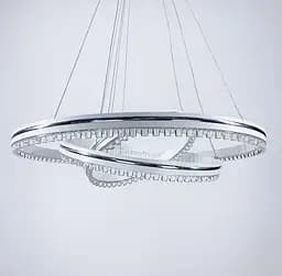 Біла LED люстра на 3 кільця з хромованою смужкою Line.F A 55060/3P WH+CR - мініатюра 3