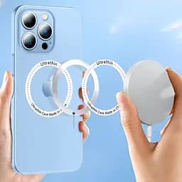 Ультратонкий чохол CasePro Ultra Thin MagSafe із захистом камери Transparent для iPhone 13 Pro Max - мініатюра 4