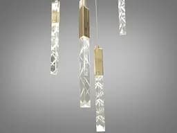 Люстра стельова LED Diasha 3001/6G Modern, 14W, золота, 6 ламп, для вітальні, коридору, спальні, кухні - мініатюра 2