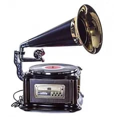 Ретро програвач і радіо Daklin Лондон (вініл/USB/FM/CD) натуральний дуб (RP-013B) Грамофон - мініатюра 4