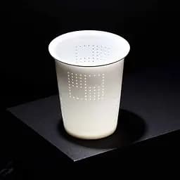 Чашка-заварник Bonston Total White BC-03 450 мл - мініатюра 4