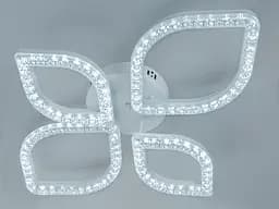 Стельова LED люстра Diasha MX4773/2+2WH 68W, 3740 lm, 53x69 см, біла - мініатюра 3