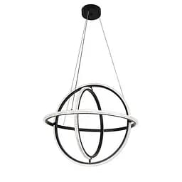 Люстра стельова LED Levistella 799L8703D-3 (600) BK, 70W, чорний, сучасний стиль з пультом управління - мініатюра 2