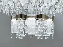 Люстра стельова LED Diasha 9152-800+500G 110W, 6050 лм, золото, регульована висота, для вітальні, спальні - мініатюра 3