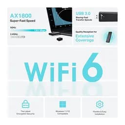 Адаптер WiFi Archer TX20U AX1800, USB TP-Link teh0017379 - мініатюра 4