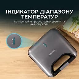 Мультимейкер 3 в 1 (гриль/вафельниця/бутербродниця) CECOTEC Rock&Toast Combo - мініатюра 8
