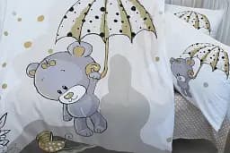Комплект постільної білизни в ліжечко Tag Tekstil Umbrella begie для немовлят Парасолька (беж) - мініатюра 3