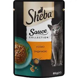 Набір вологого корму для котів Sheba, Мікс 15 шт. + з куркою та яловичиною в соусі 5 шт. 1.7 кг (20 шт. х 85 г) duplication - мініатюра 2