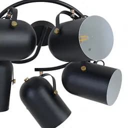 Світильник Brille стельовий спот поворотний HTL-209/5G E27 BK - мініатюра 2