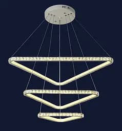 Люстра LED Levistella 801L7071+3 WH, 120W, 4000K, білий, сучасний стиль для вітальні - мініатюра 2