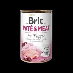Вологий корм Brit Care Pate & Meat для цуценят, з куркою та індичкою, 400 г - мініатюра 5
