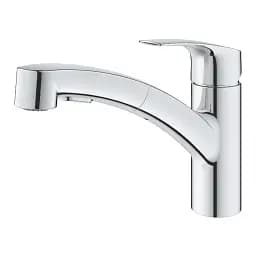 Змішувач для кухні Grohe Eurosmart з висувним виливом Хром 30412 - мініатюра 4