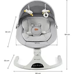 Крісло-гойдалка Kinderkraft Tulsy Gray (KBTULS00GRY0000) - мініатюра 5