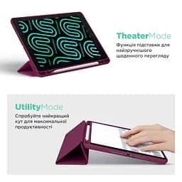 Чехол ArmorStandart Smart Fold Pen для Samsung Galaxy Tab S10 FE Plum (ARM85553) - мініатюра 4