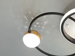 Люстра стельова LED Diasha MX2987-3S WH+BK, 45Вт, білий+чорний, сучасний стиль для вітальні, спальні, коридору - мініатюра 5