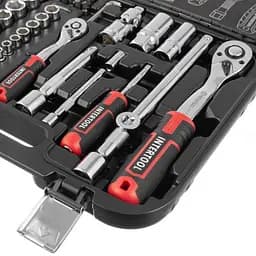 Набір інструментів 73 од. Storm, 1/2", 1/4", Cr-V Intertool ET-8073 - мініатюра 6