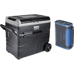 Автомобільний холодильник Brevia 60 л (22640) + портативна зарядна станція Brevia ePower 96Ah (fp_4)