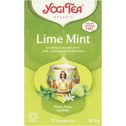Чай трав’яний Yogi Tea Lime Mint з прянощами Лайм-М’ята органічний, 17 пакетиків