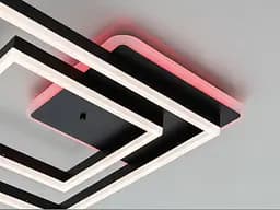 Стельова LED-люстра Diasha 2550BK LED 3color dimmer - чорна, 84 Вт, 55x55 см - мініатюра 6