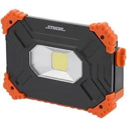 Прожектор переносний Sthor COB LED Li-Ion акумул 3.7V 6.6 АГ 20Вт 2000 lm чорно-помаранчевий (82871)