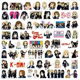 Стікерпак Кей-он! Набір наклейок GeekLand K-On! 75 штук - мініатюра 2