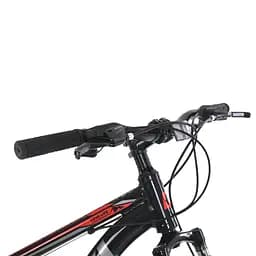Велосипед MTB2602-2, 26 дюймів, алюмінієва рама 13 Shimano 21SP чорно-червоний - мініатюра 7