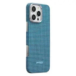 Карбоновий чохол Pitaka Ultra-Slim Case Ocean Blue для iPhone 16 Pro Max (KI1602POCE) - мініатюра 2