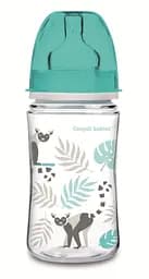 Антиколікова пляшечка Canpol Babies Easystart Jungle, 240 мл, сірий з бірюзовим (35/227_grey) - мініатюра 1