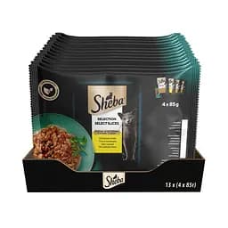 Набір корм для котів Sheba Select Slices з м'ясом птиці в соусі 4 шт. x 85 г - мініатюра 3