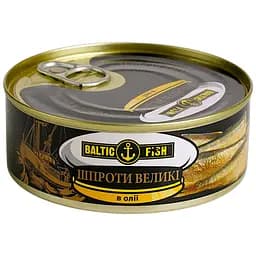 Шпроти Baltic Fish в олії ж / б ключ 240 г - мініатюра 2