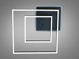 Стельова LED-люстра Diasha 2550BK LED 3color dimmer - чорна, 84 Вт, 55x55 см - мініатюра 3