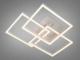 Мінімалістична стельова LED-люстра для вітальні Diasha MX11058/3L WH, біла, 90W, 4950 lm - мініатюра 4