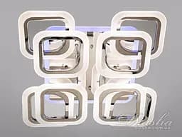 Люстра стельова LED Diasha HAS8060/4+4HR, 110W, 3200K-6500K, хром, хай-тек стиль, з пультом, диммером, підсвіткою - мініатюра 2
