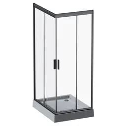 Душове огородження Square Pivot AM.PM Gem 90×90 см, без піддону, хром профіль W90UG-404-9090-MT - мініатюра 2