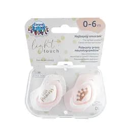 Силіконова симетрична пустушка Canpol babies Royal Baby, 0-6 міс., 2 шт., рожевий (22/650_pin) - мініатюра 1