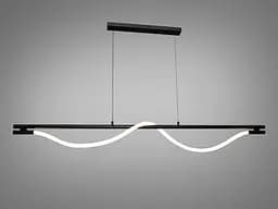 Люстра стельова LED Diasha SY9609-L1600BK Шланг, 20W, чорний, для коридору та вітальні - мініатюра 2