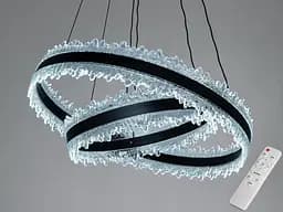 LED-люстра для вітальні Diasha D8751-600+400BK, чорна, 140W, 7700 lm - мініатюра 2