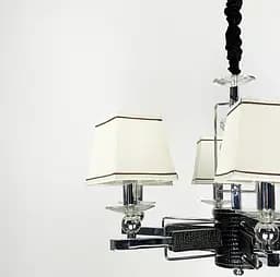 Класична люстра з абажурами RAY Line.F S 8635/6 BK - мініатюра 3
