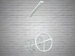 Люстра стельова лінійна LED Diasha 1947-10WH Loft, 10 плафонів, 10W, металевий каркас, скло, сучасний стиль - мініатюра 2