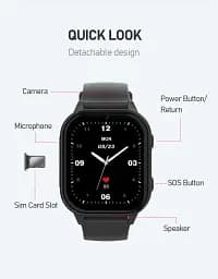 Дитячий смарт-годинник Wonlex KT19 PRO Max годинник-телефон з відеодзвінком GPS WI-FI і SIM-картою Black (19131) - мініатюра 6