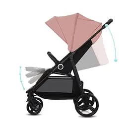 Прогулянкова коляска Kinderkraft Grande Plus, Pink (4444) - мініатюра 13