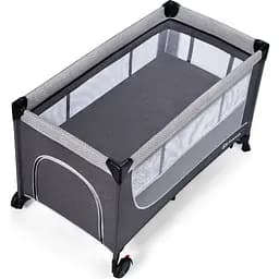 Ліжко-манеж Kinderkraft Leody Grey (KCLEOD00GRY0000) - мініатюра 5